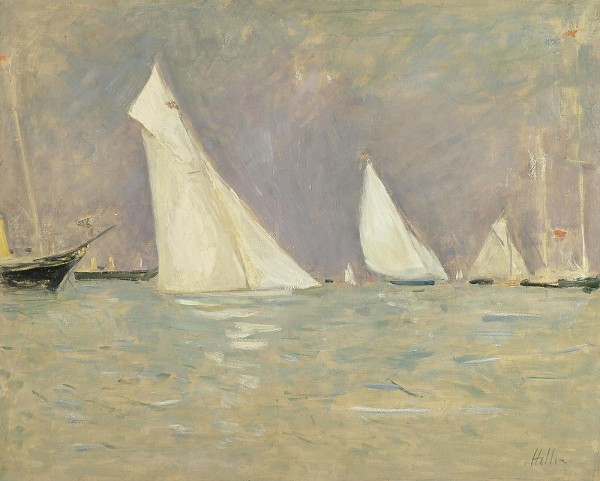Floating Sailers at Cowes by Paul Cesar Helleu